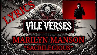 MARILYN MANSON - Sacrilegious (Lyrics) 2024