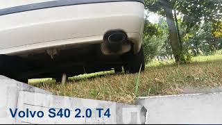 Volvo S40 2.0 T4  exhaust sound