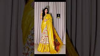 #super hit design#dont miss it#soft pure dola silk# kalamkari&digital print saree#9345503777