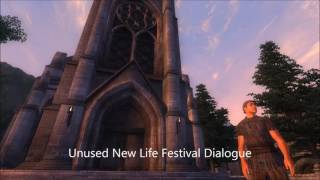 Oblivion: Unused New Life Festival Dialogue