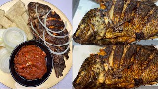 HOW TO FRY TILAPIA FISH + FRIED YAM + SPICY SAUCE RECIPE