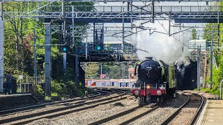 60103 ‘Flying Scotsman’ whistles through Atherstone working 5V44!