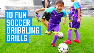 10 Best Soccer Dribbling Drills for U6, U8, U10 | Fun Soccer Drills by MOJO