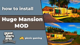 How to install Huge Mansion Mod in Gta San Andreas | Big Garage mod for Gta Sa | New Big Home for CJ