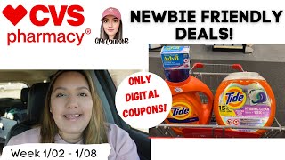 EASY, NEWBIE FRIENDLY CVS DEALS || Using Only Digital Coupons! (1/02 - 1/08)