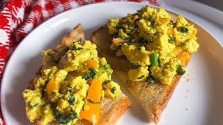 The Best Tofu Scramble Recipe! #vegancooking