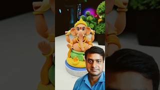 Ganpati ji idol making with clay 🌸 Ganesh ji making for Diwali 🙏🏻 Ganpati bappa morya #shorts #short