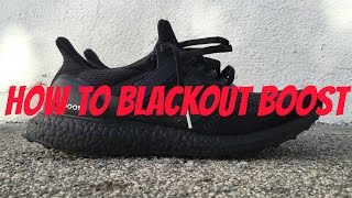 How To Black Out Adidas Boost Midsoles!