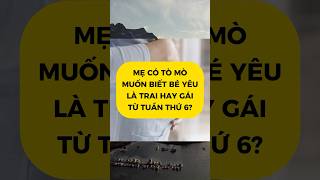 Có thể xét nghiệm giới tính sớm từ 6 tuần ! #xetnghiemgioitinh #sieuam #mangthai #traigai