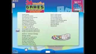 36 Maths Games of Chance and Strategies eBook demo video