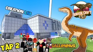 Minecraft 1000 Ngày CÔNG VIÊN KHỦNG LONG Tập 2 - Xây Phòng Thí Nghiệm Gen và Hồi sinh Gallimimus