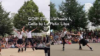 Wheels & Cello by Le Patin Libre for GDIF 2024  in Olympic Park London