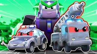 🤖Evil Robots Team VS Rescue Team: Who will win? 🚨 Robot & Police Car Transform | Robofuse