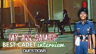 BEST CADET interview Questions that were asked to me during RDC series camps!!