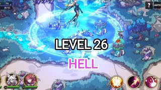 Kingdom war: TD offline games Level 26 Hell difficulty 3 stars Dark elf's rage