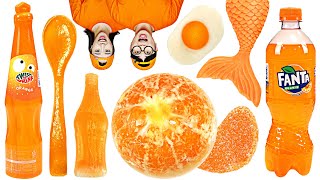 Orange Color Foods Challenge 주황 디저트 음식 먹방 by yomi yami