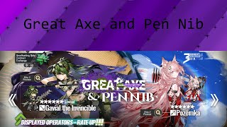 Arknights Great Axe and Pen Nib