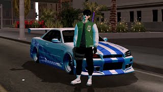 [SHARE] MOD NISSAN SKYLINE R34 PAUL WALKER KW V2 GTA SA ANDROID