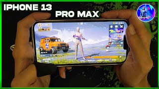 IPHONE 13 PRO MAX HANDCAM | HDR + EXTREME MAX GRAPHICS TEST | PUBG MOBILE | FARIS GAMING