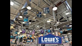 Ceiling Fan Display at Lowe's 2023 Edition