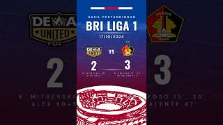 HASIL PERTANDINGAN PEKAN KE-8 BRI LIGA 1 | FT DEWA UNITED VS PERSIK KEDIRI (2-3) #briliga1 #liga1bri