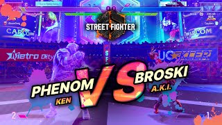 SF6 → Phenom (Ken) vs Broski (A.K.I.) - Street Fighter 6