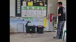 Basic Snake safety education at a Primary School