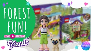 Forest Fun and Camping - Lego Friends live stream, build and cosy chat