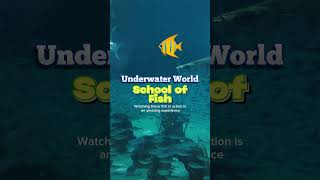 Underwater World School of Fish 🐟 #underwaterworld #fishtanks  #fun #natureliving  #travellersvlog