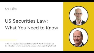 US Securities Law: What You Need to Know