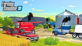 CLASSIC OAT HARVEST AND CUTTING HAY | Farming Simulator 22