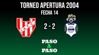 Instituto (Cba) vs Gimnasia (LP) - Torneo Apertura 2004 - Fecha 14 - Resumen Paso a Paso TyC