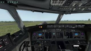 B737-800 cockpit butter landing #shorts