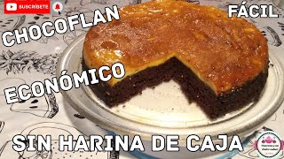 Pastel imposible sin harina de caja
chocoflan para negocio