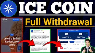 Ice Coin letest update। ice final Withdraw 28 फरवरी।  Ice Coin Price News। ice Total Coin । Ice news