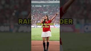 Raisa nyanyi di gbk diingatkan suporter timnas #shorts