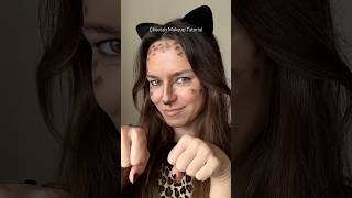 Cheetah makeup tutorial #makeuptutorial #cheetahmakeup #halloweenmakeuplook #tiktokmakeup #fyp