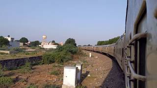 Indian Railway - extreme  curve at north Western railway