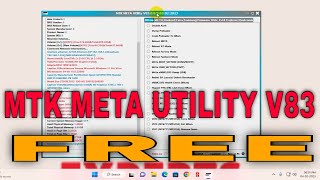 MTK META UTILITY TOOL V83 FREE | Vivo FRP| Samsung Frp | Spd Dead Boot Repair | Bootloader Unlock