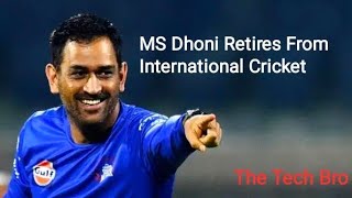 MS Dhoni retires from international cricket | Status video #MSD #Dohni #retirement