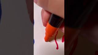 Activating my orange posca marker! #subscribe #posca