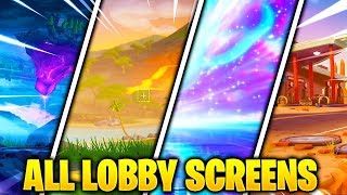 Evolution Of The Fortnite Lobby Screens.! (Season 0 - Chapter 2)