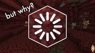 Minecraft but the Nether won't load..