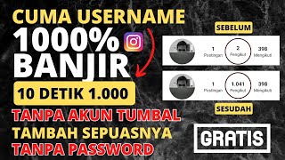 AKHIRNYA PUAS BANGET!😂 Dapat Cara Menambah Followers Instagram Gratis Terbaru🔥