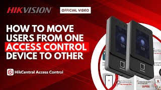 How to move users from one Access control  device to other  | Urdu