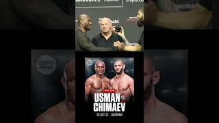 Islam Makhachev vs. Alexander Volkanovski Kamaru Usman vs. Khamzat Chimaev Face Off  #ufc294