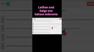 latihan soal kaigo ssw bahasa indonesia