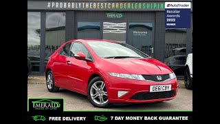 2011 61 HONDA CIVIC 1.3 I-VTEC SI 5D 98 BHP DE61CBY