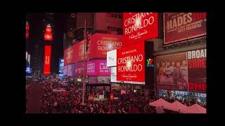 Cristiano Ronaldo took over Times Square....GOAT