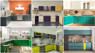 Kitchen Color Combination in Trends 2024 | Latest Modular Kitchen Cabinet Colour Combination Ideas